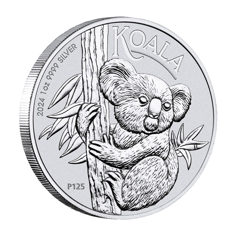 1 Oz Australien KOALA 2024 BU Silber 1 AU Perth Mint Koalaseri