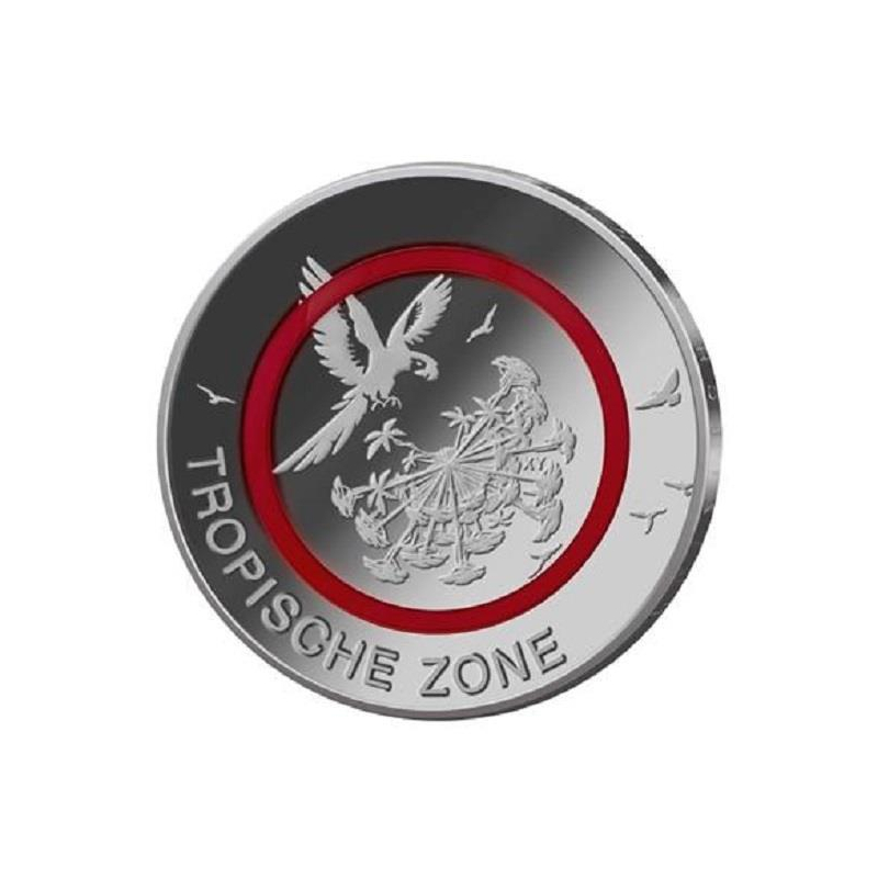 5 Euro Deutschland 2017 Tropische Zone Polymerring F Bankfrisch Aur