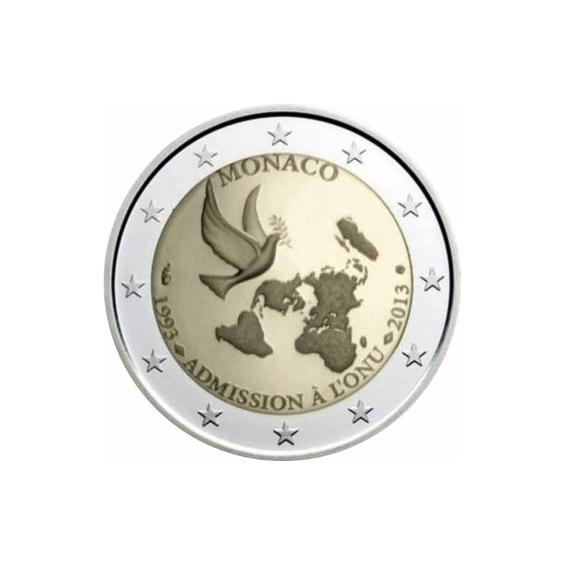 2 Euro Monaco 2013 20 Jahre UNO bankfrisch Aurinum Online Münzenhan