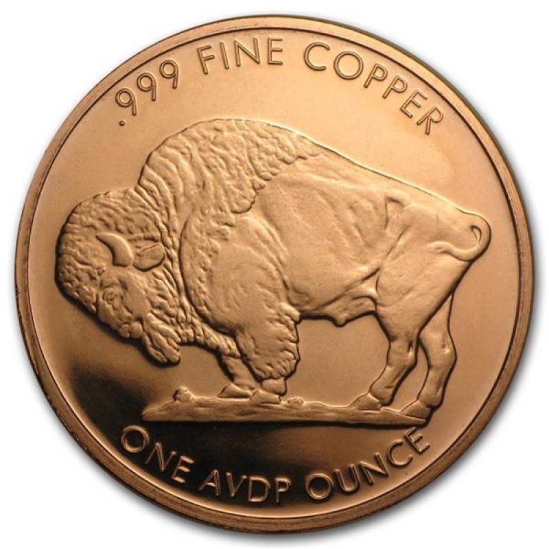 INDIAN HEAD/BUFFALO *2012*.999 Copper Bullion Rounds Medallions 20 ~ 1oz