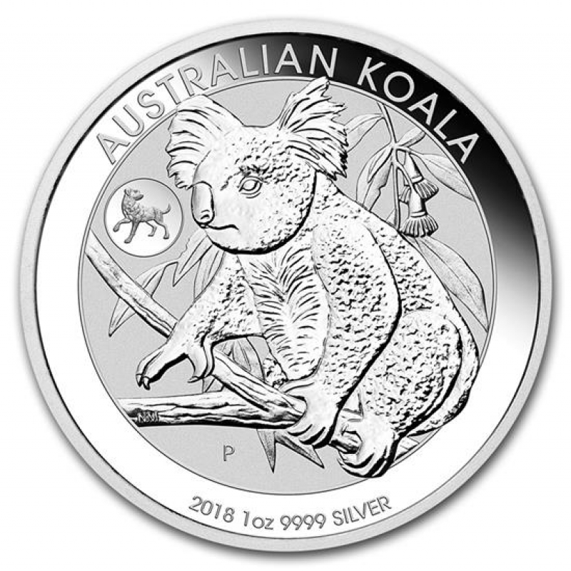 2018 Australia The Next Generation Series Koala 2 oz .9999 Silver BU Coin