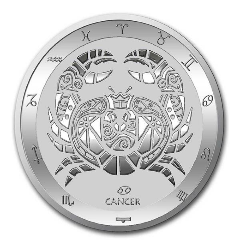 PISCES Zodiac Signs 1 Oz Silver Coin 1$ Niue 2020 