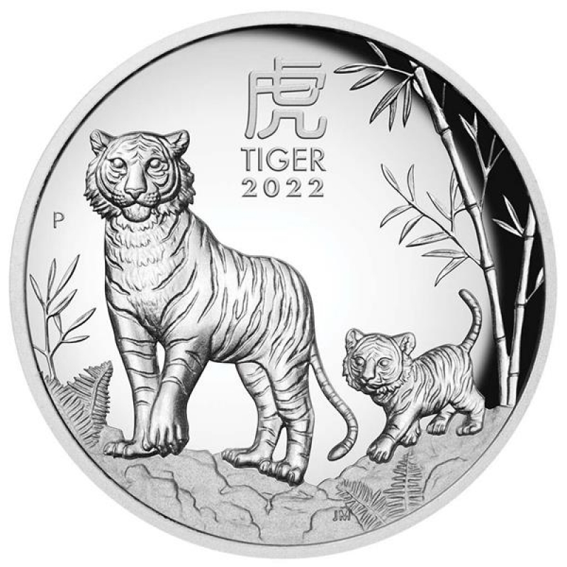 Münzkapsel Differenzbesteuert nach § 25a UstG 1 Unze Australien Lunar III Tiger 2022 incl Silbermünze Neu!!