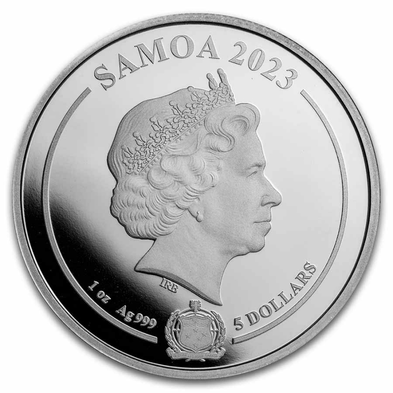 NEW* 1 ounce silver Samoa 2023 BU Coin Card - TEP - The FLASH- 5