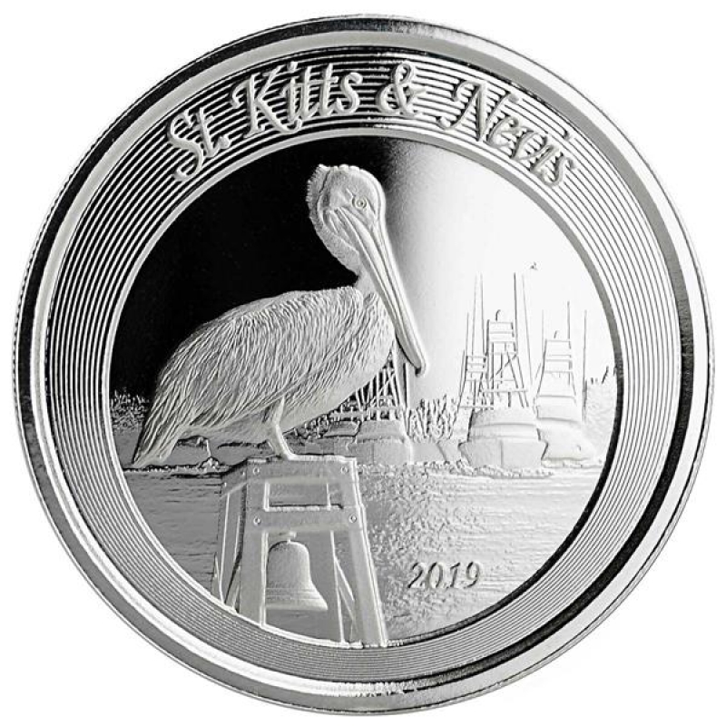 monteren bron Schande 2019 St. Kitts & Nevis 1 oz Silver Pelican (2) BU, 35,87 €,