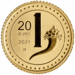 Italy 20 Euro 1/4 Oz Gold 2021 1 Lira - Iconic Coins Proof