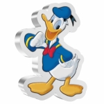 Niue Islands 2 Dollar Disney - Mickey & Friends Shaped - Donald Duck (3.) 1 Oz Silver 2021