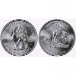 0,25 $ USA 2005 Quarter Dollar - Kansas Büffel -...