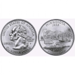 0,25 $ USA 2005 Quarter Dollar - Minnesota Land of 10,000...