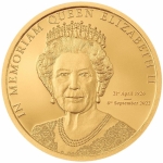 0.5 g Gold Cook Islands 2022 - Queen Elizabeth II. - In...