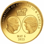 0,5 g Gold Kongo 2023 Proof - King Charles Coronation