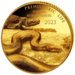 0,5 g Gold Kongo 2023 Proof - STEGOSAURUS - Prehistoric...