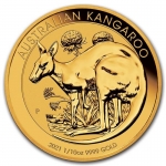 1/10 oz Australian Gold Kangaroo 999 Brilliant...
