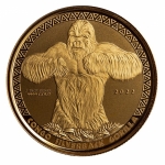 2022 Republic of Congo 1/10 oz Gold Silverback Gorilla Proof