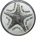 1/10 Unze Silber Cook Islands Starfish 2021 Silverstar