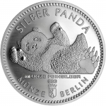 1/16 Oz Silver Panda 2021 Berlin Mint in capsule