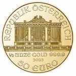 1/2 oz Gold Austrian Philharmonic Brilliant Uncirculated 2023