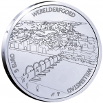 1/2 oz Netherlands 5 Euro Silver Willemstad - UNESCO...