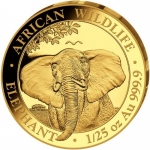 1/25 Unze Gold Somalia Elefant 2021 BU