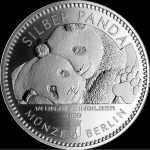1/4 Oz Silver Panda 2020 Berlin Mint in coincard