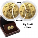 2 x 1/4 Unze Gold Big Five Serie II Löwe Lion...
