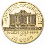 1/4 Unze Gold Wiener Philharmoniker Österreich 2022 BU