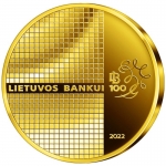 1/4 oz Gold Lithunia 50 Euro 2022  - Bank of Lithuania -...