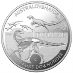 1 Dollar Dinosaurs Down Under - Australovenator 2022 Australien Proof - RAM