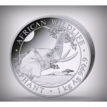 1000 g Silver Somalia 2023 - Elephant African Wildlife - 2023 BU - 2.000 Shilling 