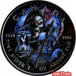 1 Oz Maple Leaf Grim Reaper ARMAGEDDON IV Canada...