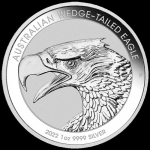 1 Oz Silber Australian Wedge Tailed Eagle 2022 original PM-Kapsel 1 AUD BU