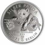 1 Oz Silber Panda 2022 Berlin Blister Coincard