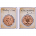 1 Unze Copper Round Coin Card - ADAM SMITH - Gründer...