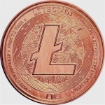 1 Ounce Copper Round - Litecoin Crypto BU