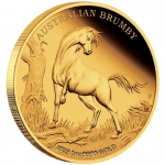 1 ounce Gold Australian 2023 Proof - BRUMBY - HIGH RELIEF