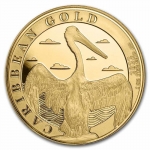 1 Ounce Gold Barbados Caribbean Pelican 2022 BU