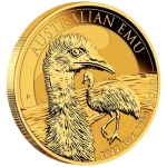 1 Unze Gold Emu 2022 BU Australien 100 AUD