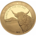 2021 Republic of Ghana 1 oz Gold Giants of the Ice Aget -...