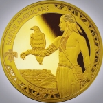 1 Ounce Gold Cameroon 2022 - THE EAGLE- Native American...