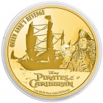 2021 Niue 1 oz GOLD $250 Disney - Pirates of the...
