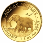 1 Unze Gold Somalia Elefant 2022 BU