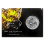 2012 1 oz Silver New Zealand $1 Kiwi Treasures - Kowhai...