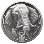 1 oz Platin South African Big Five Series II Elephant...