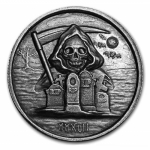2017 1 oz Silver High Relief Round - The Grim Reaper