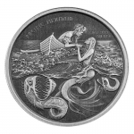 1 oz Samoa Samoa Pacific Mermaid Silver Coin (2021) Antique