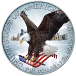 1 oz Silver American Eagle USA 2021 - First Release New Design Color