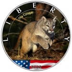 1 oz Silver American Eagle USA 2022 - American Wildlife (2.) - Puma