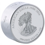 1 Oz Silver American Eagle Liberty Gabon 2016 Smick Ounce
