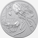 1 Unze Silber Australien 2023  - JELLYFISH Würfelqualle - Dangerous Animals Serie - 2023 BU - Premium-Anlagemünze
