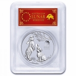 1 Ounce Silver Australia - Year of the Rabbit - 2023 PCGS MS-70 First Strike RedLabel